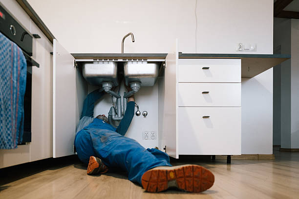 Professional Emergency Plumber technician working in Bovina Center, NY